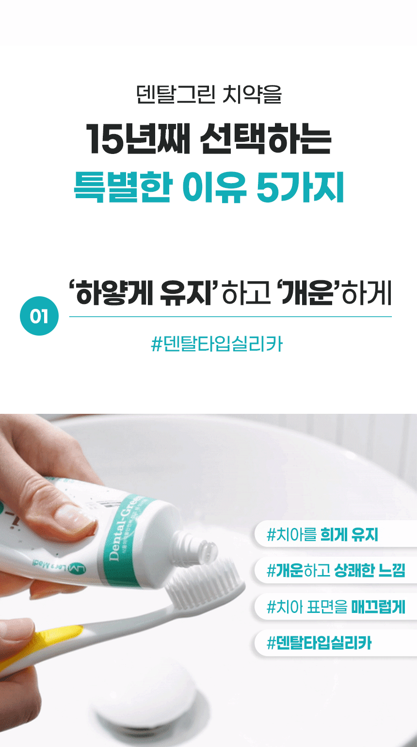 [롯데백화점 15년간 공급] 리즈메디 덴탈그린치약 120g x 4개 /쇼핑백 별도 판매 900원